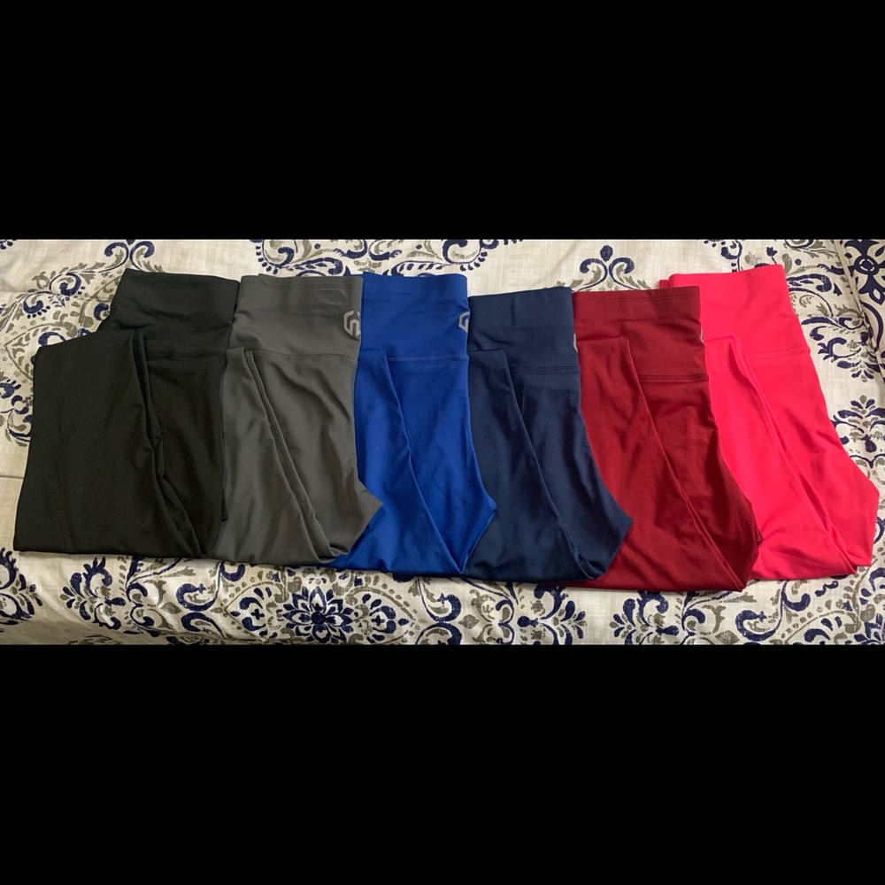 Six High Waist Leggings w/ Side Pocket